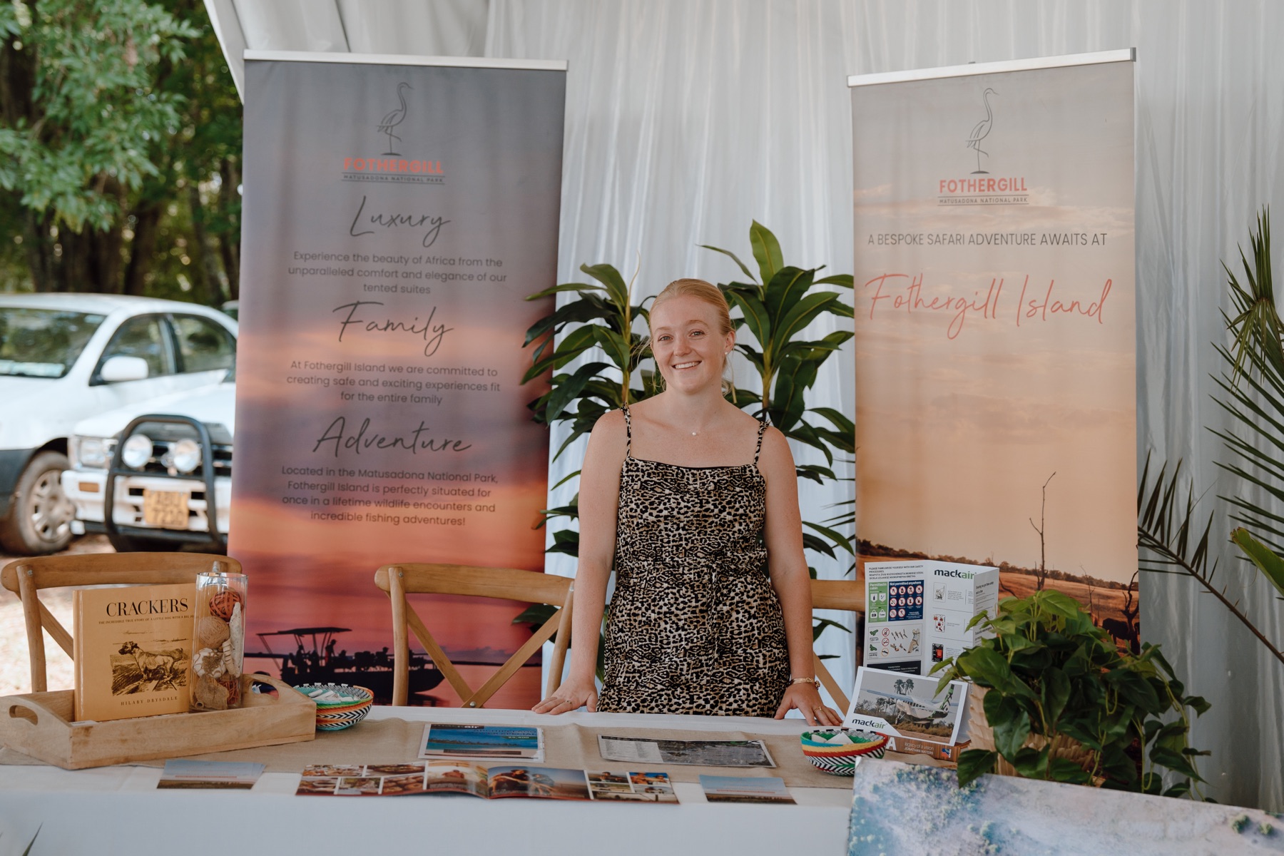 Fothergill Island exhibitor stand
